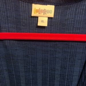 XL LulaRoe Joy. Beautiful blue ribbed